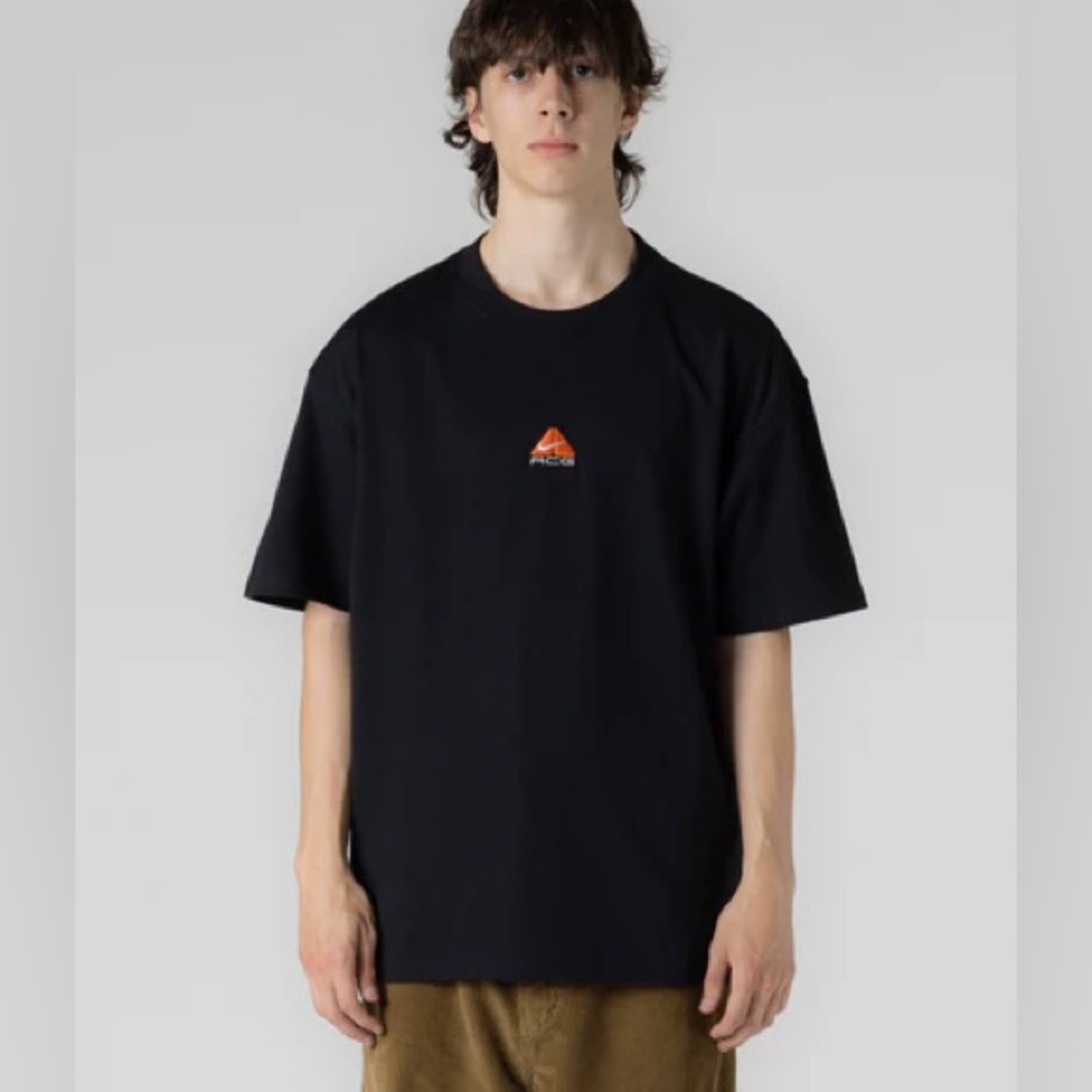 FICG ACG Logo Black T-Shirt – Tagged XXL, Fits Like Medium/Small